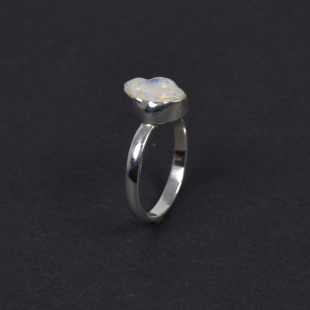 Natural Ethiopian Opal Set in 925 Solid Sterling Silver Ring - Picture 7 of 12